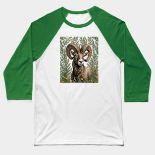 Nevada Desert Bighorn Sheep And Sagebrush 2 Baseball T-Shirt